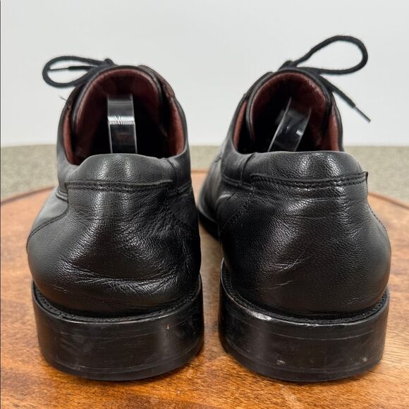 Johnston & Murphy Shoes Mens 14 M Classic Black Leather Lace Up Oxford Loafer